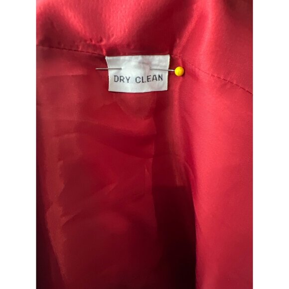 Spiegel Workshop Red Blazer Authentic Vintage Jacket Golden Buttons Embroidered - Picture 12 of 12